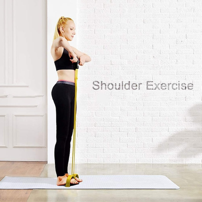 Banda de Resistencia con Pedales para Entrenamiento en Casa | Gimnasio, Abdomen y Piernas