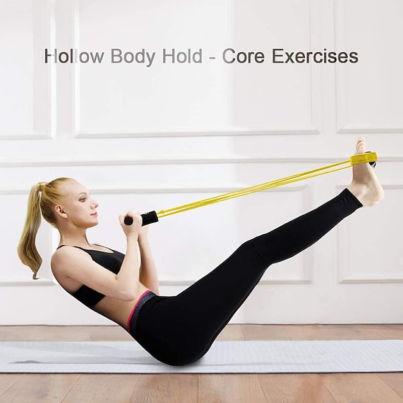 Banda de Resistencia con Pedales para Entrenamiento en Casa | Gimnasio, Abdomen y Piernas